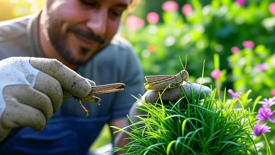 how to rid garden of grasshoppers