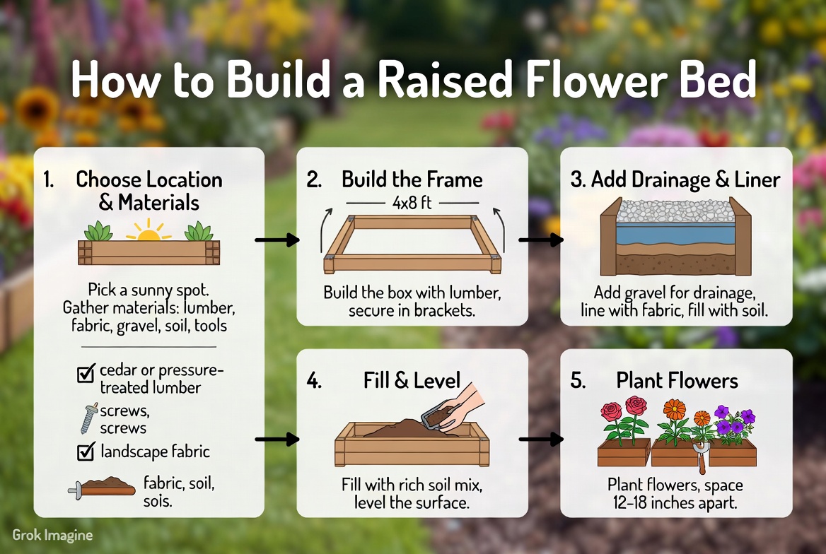 How to Build a Raised Flower Bed