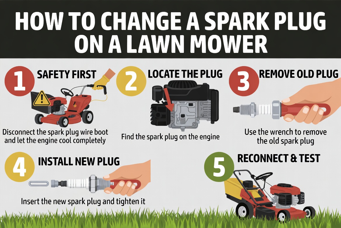 How to Change a Spark Plug on a Lawn Mower