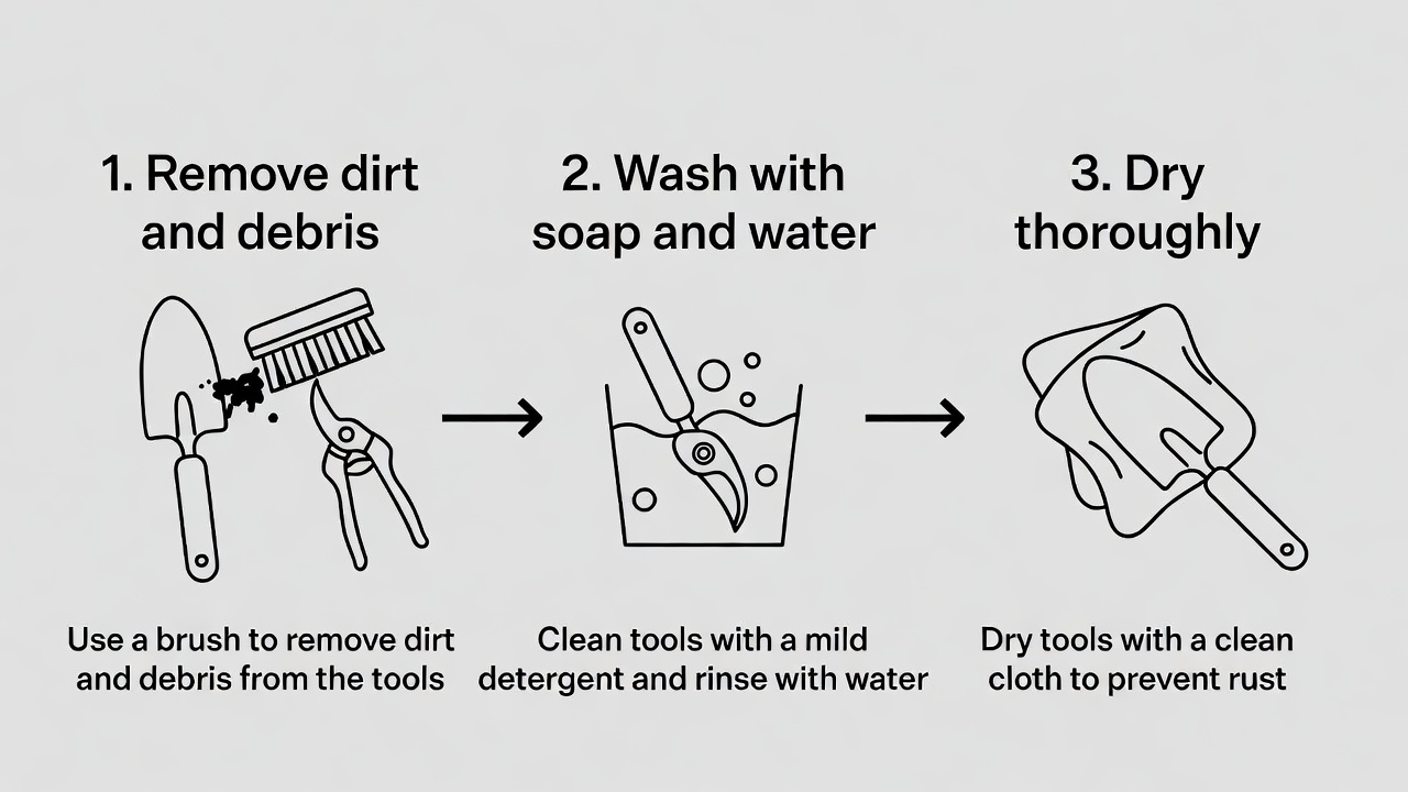 How to Clean Garden Tools