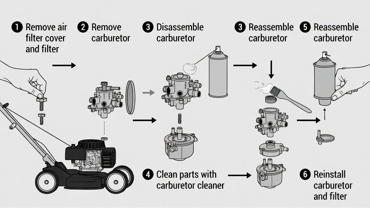 How To Clean A Push Mower Carburetor