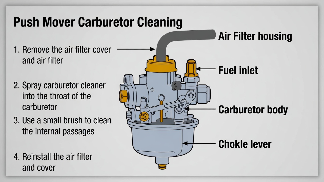 How to Clean Push Mower Carburetor