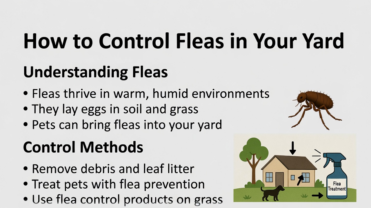 how to control fleas in the yard