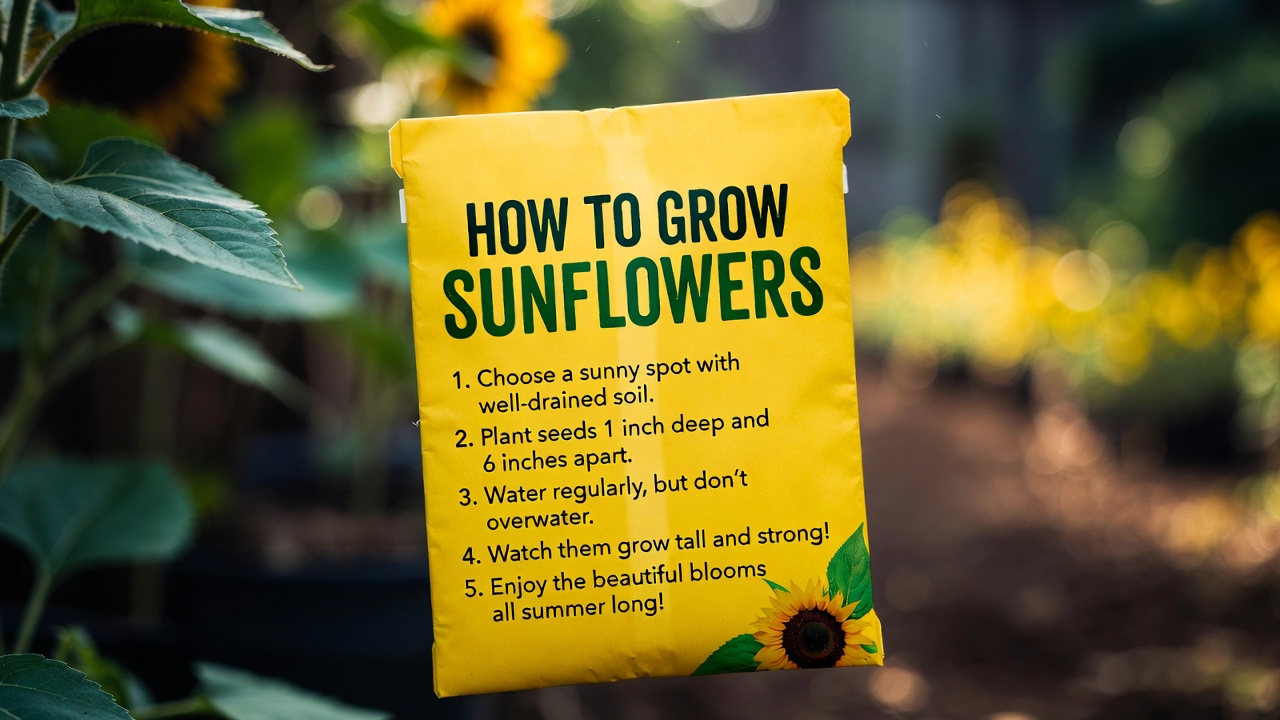 how to grow sunflowers from seeds