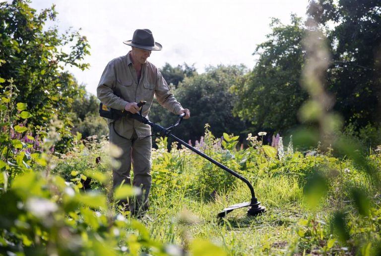 how to use a weed trimmer