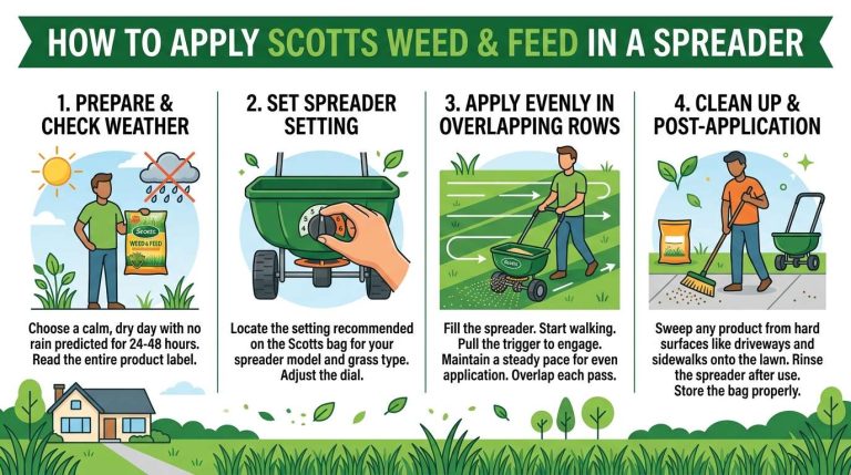 How to Apply Scott's Weed and Feed in a Spreader