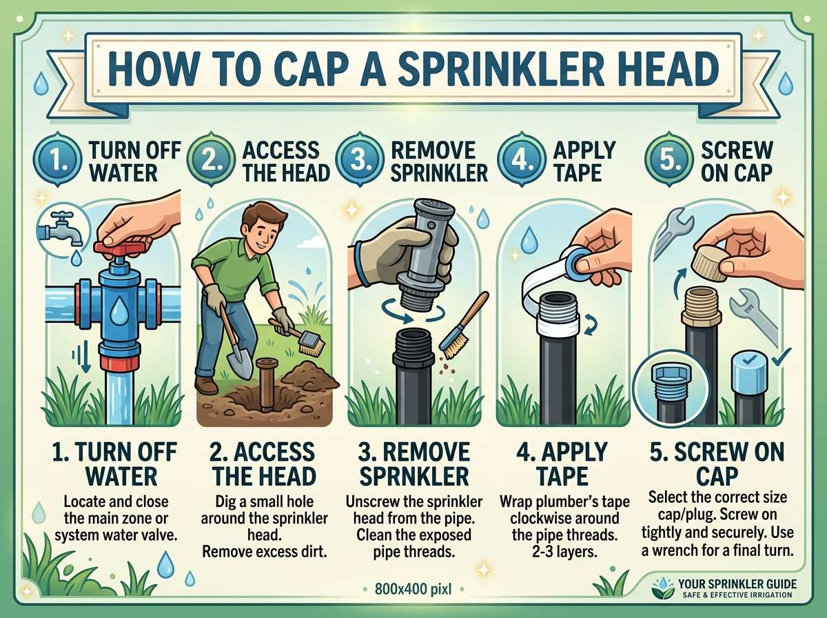 How to Cap a Sprinkler Head