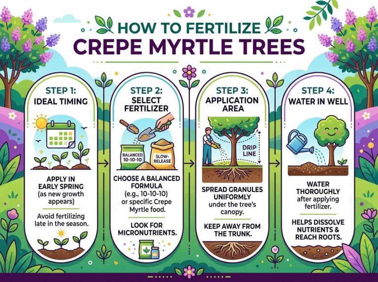 How to Fertilize Crepe Myrtle Trees