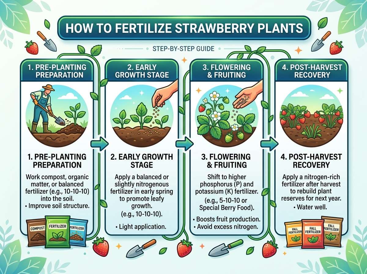 How to Fertilize Strawberry Plants
