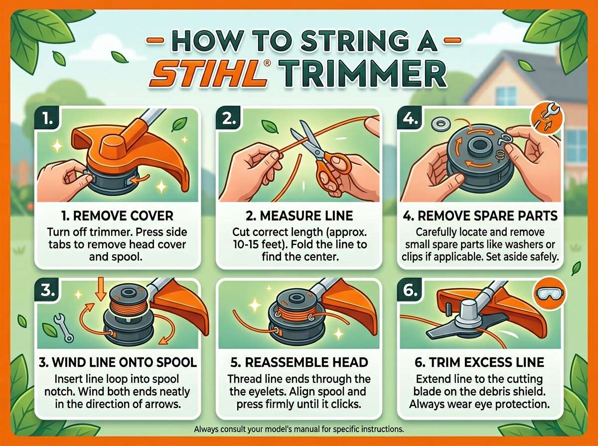 How to String a STIHL Trimmer