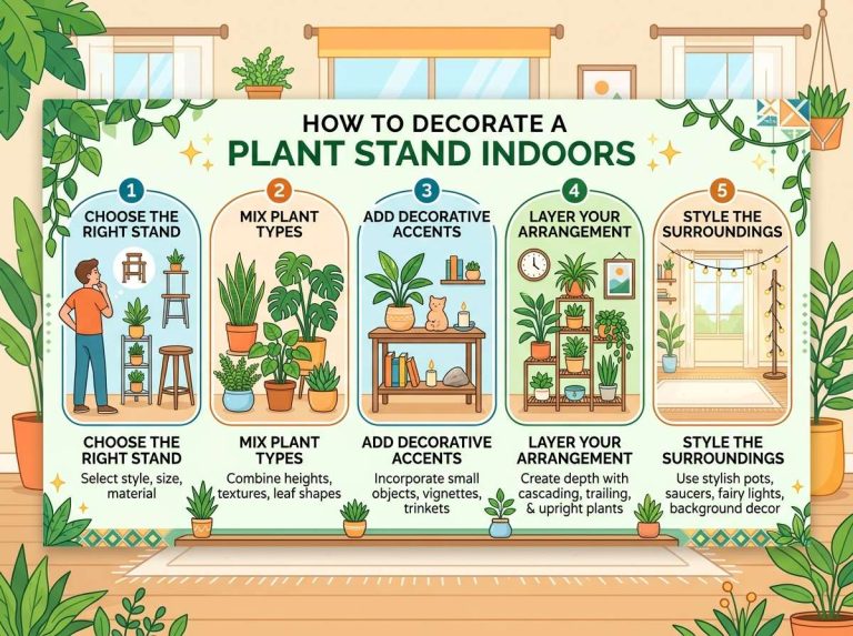 How to Decorate a Plant Stand Indoors