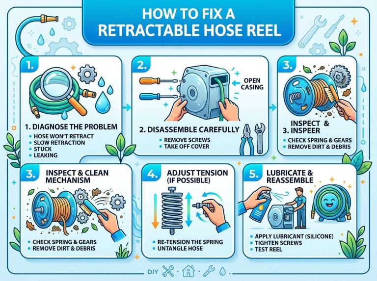 How to Fix a Retractable Hose Reel