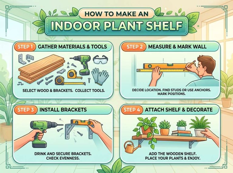 How to Make a Plant Shelf Indoor
