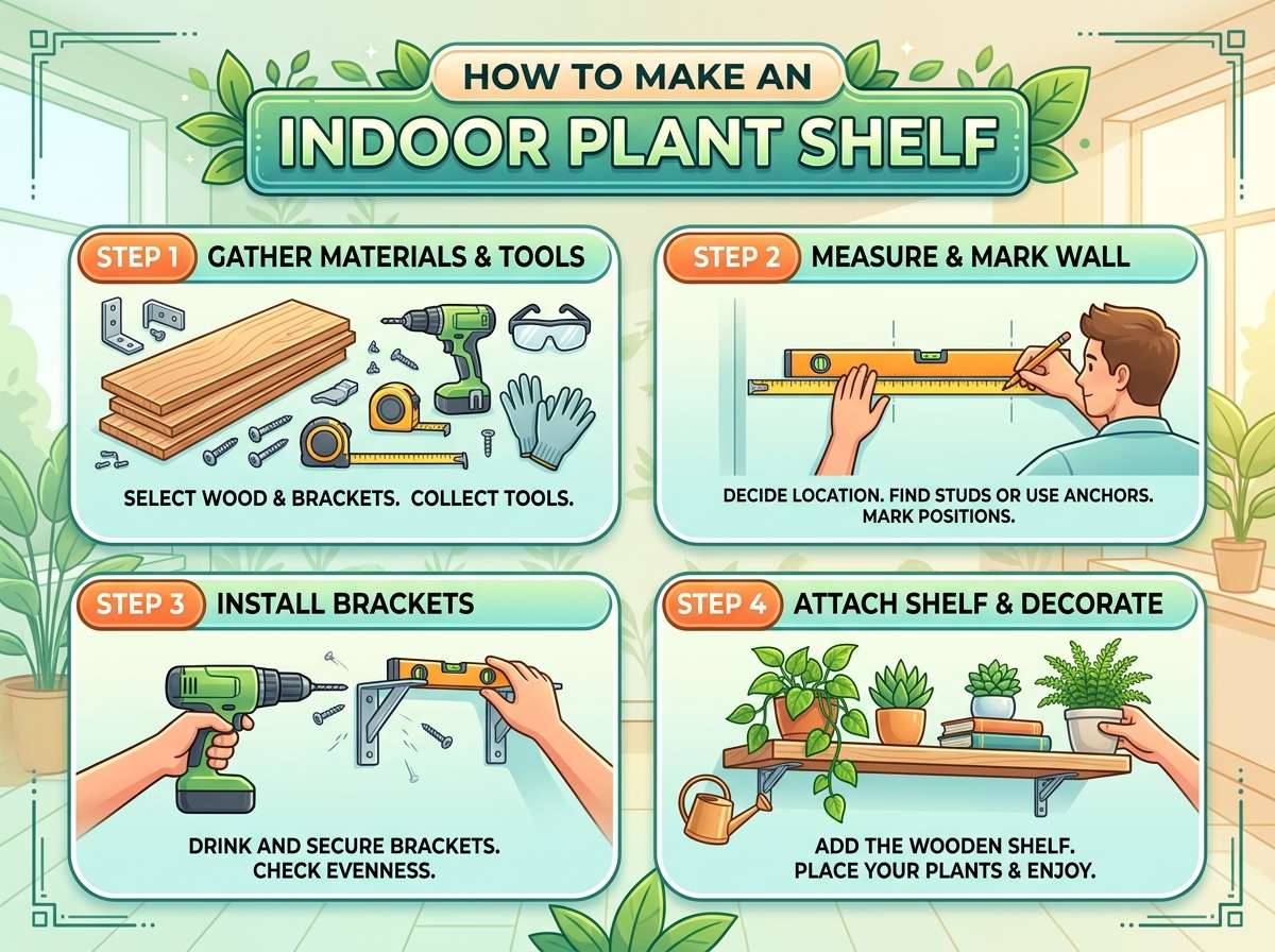 How to Make a Plant Shelf Indoor