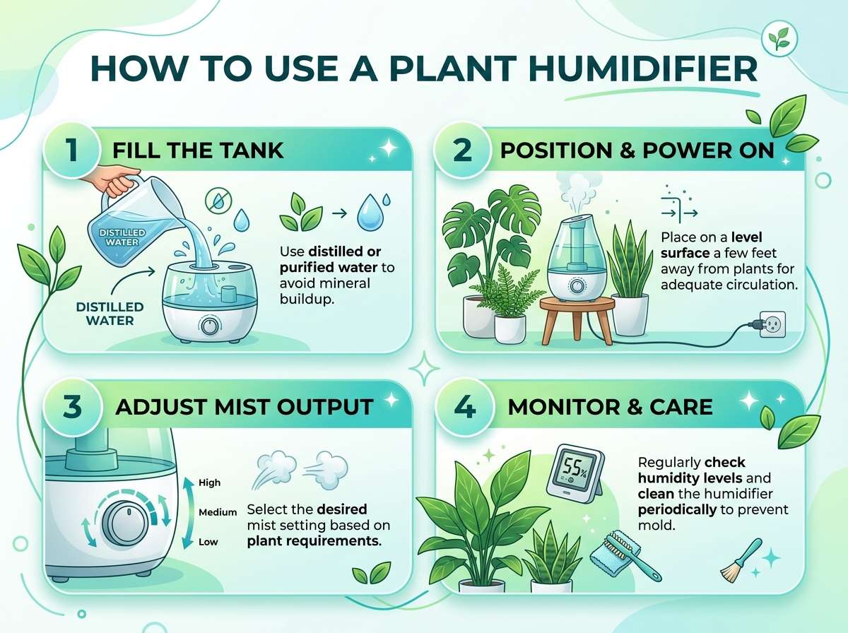 How to Use a Plant Humidifier