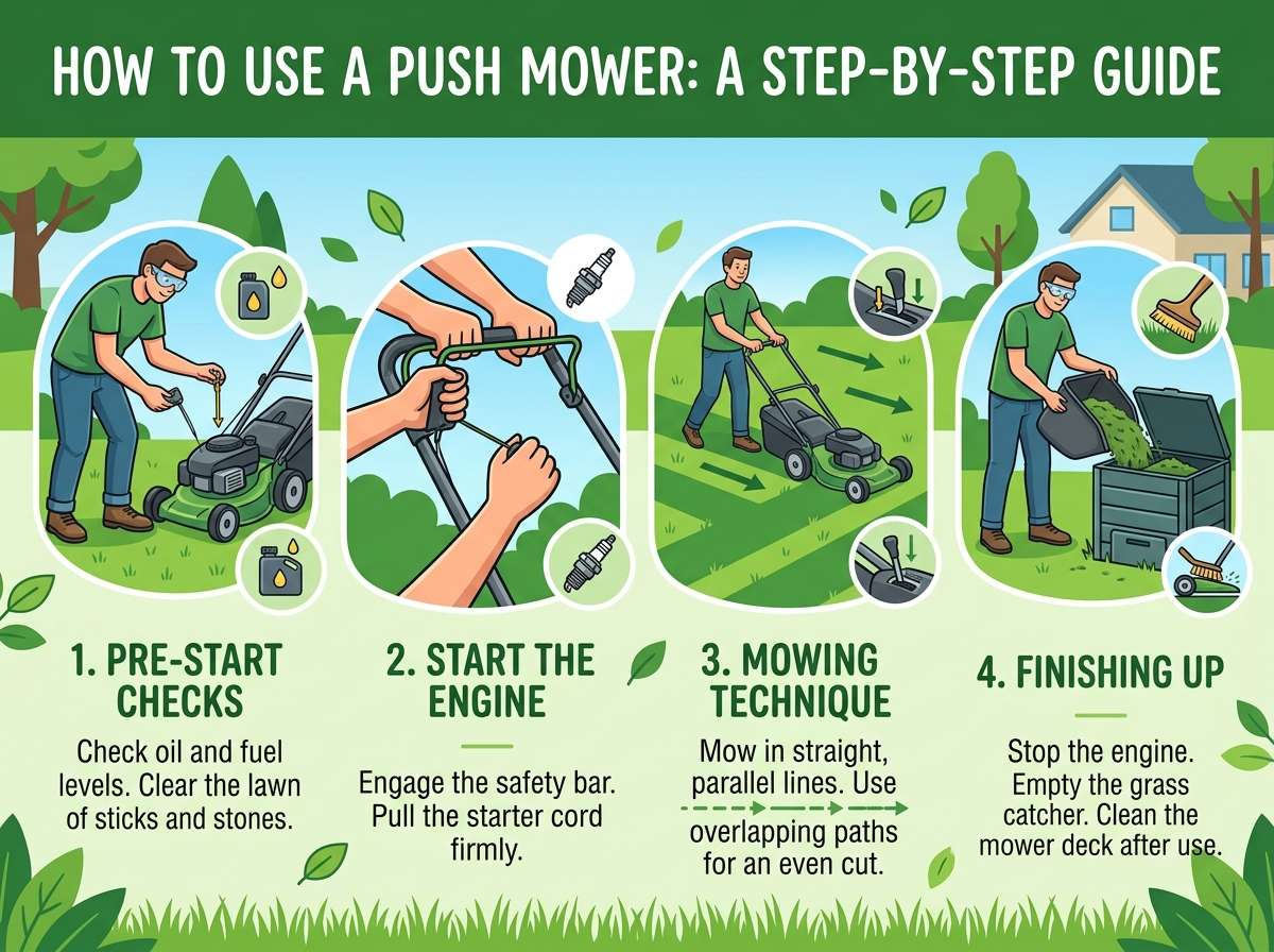How to Use a Push Mower