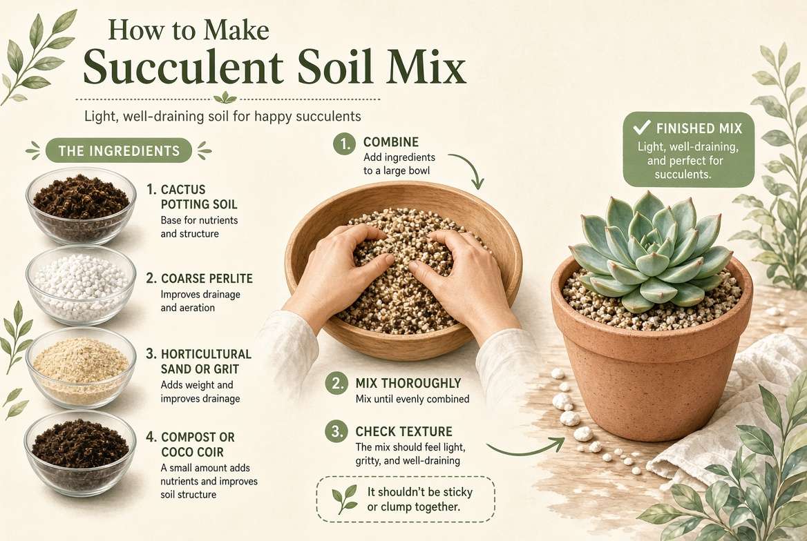 How to Make Succulent Soil Mix