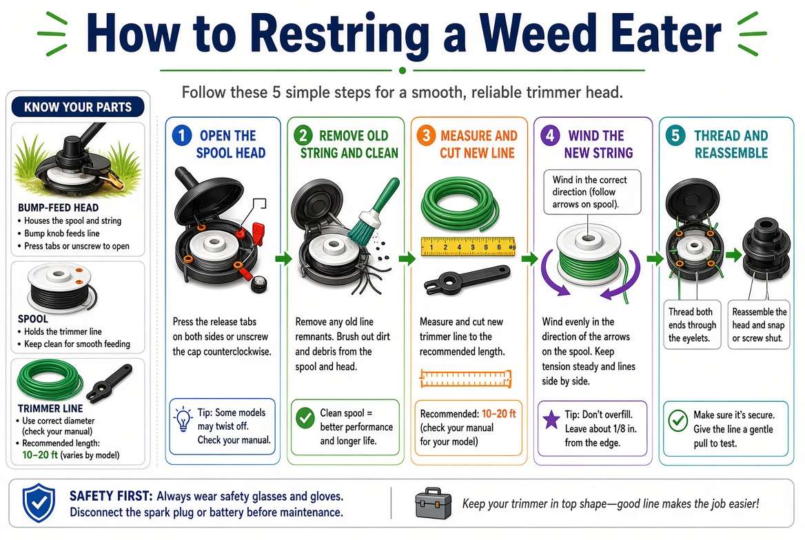 How to Restring a Weed Eater