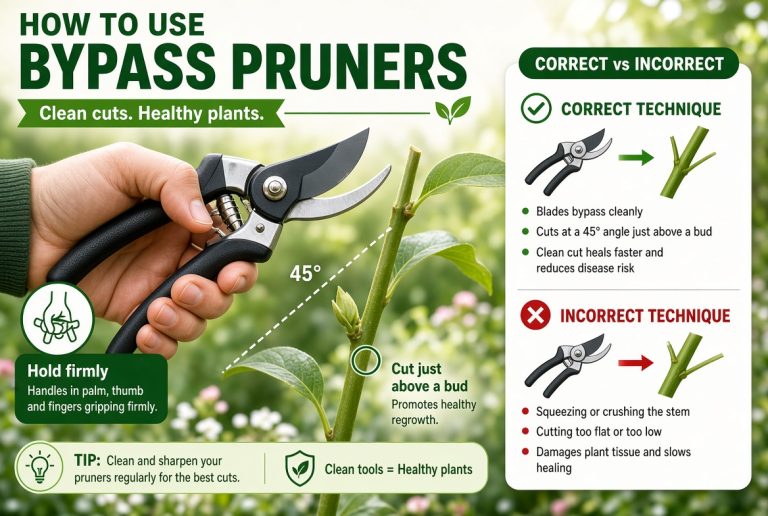 How to Use Bypass Pruners