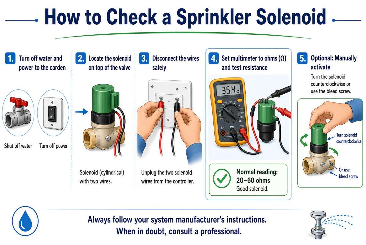 How to Check a Sprinkler Solenoid