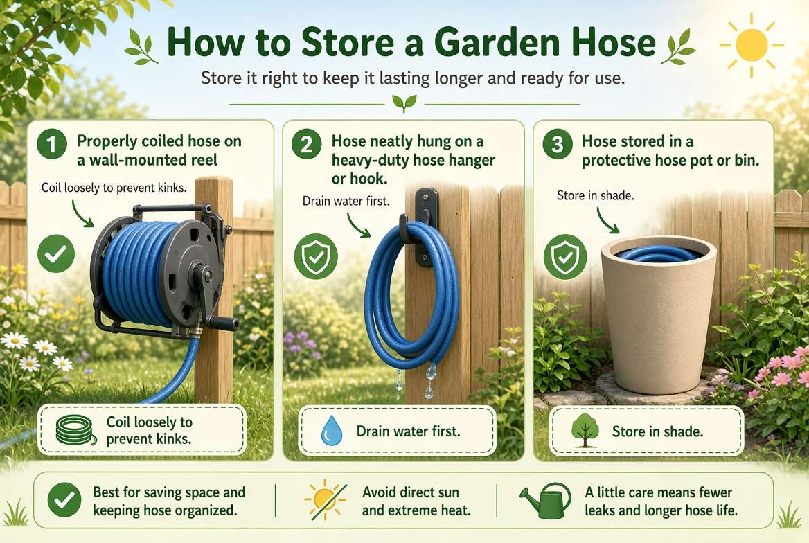 How to Store a Garden Hose