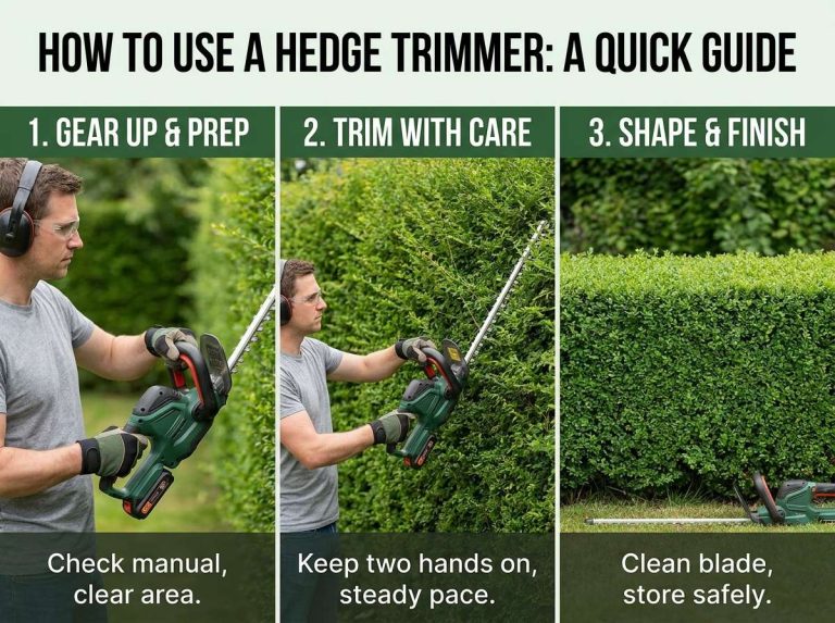How to Use a Hedge Trimmer