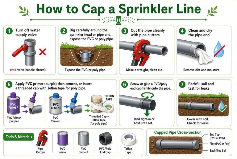 How to Cap a Sprinkler Line
