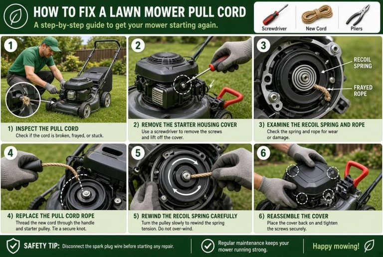 How to Fix a Lawn Mower Pull Cord