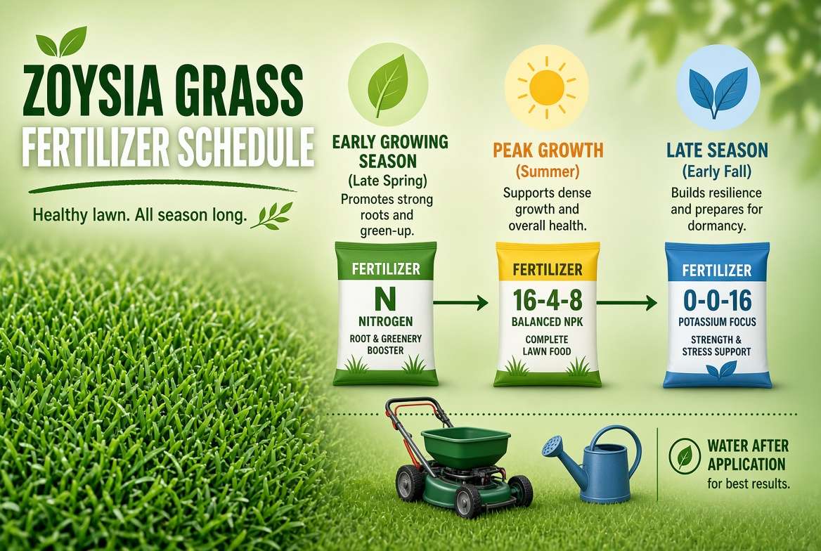 Zoysia Grass Fertilizer Schedule